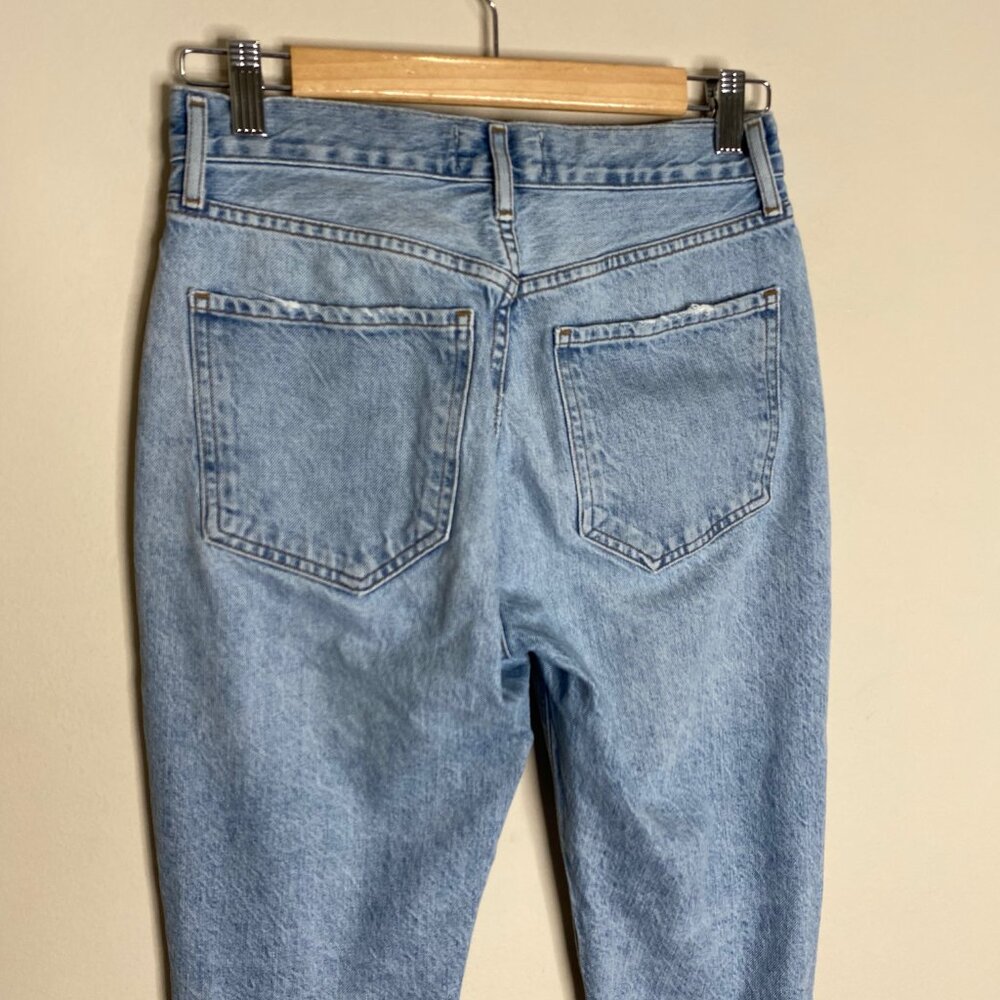 Agolde Riley High Rise Straight Crop Jeans - Blur Sz 26 - Picture 5 of 14